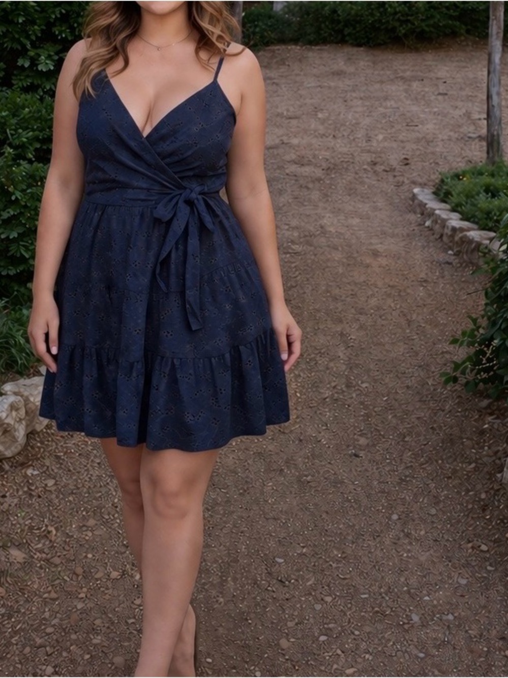 Blue Ruffle Dress
